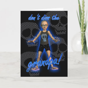 Happy Birthday grandpa cartoon card humour