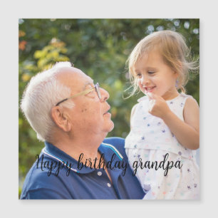 Happy birthday grandpa personalise photo