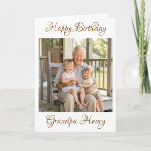 Happy Birthday Grandpa Photo Template Personalised