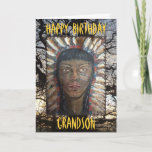 Happy Birthday Grandson Card<br><div class="desc">Greetings Card Wording inside:"Have A Great Birthday Grandson!" Tree Of Life Design by GJLC  JackCrisp.co.uk</div>