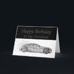 Happy Birthday Grandson Classic Cars Vehicles Card<br><div class="desc">You may be a year older but you're still a classic.  Happy Birthday Grandson for the one that loves cars,  sells cars or works on cars</div>