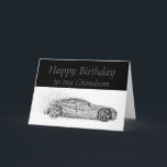 Happy Birthday Grandson Classic Cars Vehicles Card<br><div class="desc">You may be a year older but you're still a classic.  Happy Birthday Grandson for the one that loves cars,  sells cars or works on cars</div>