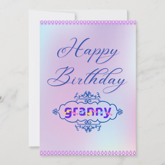 HAPPY BIRTHDAY granny (grandma) (Front)