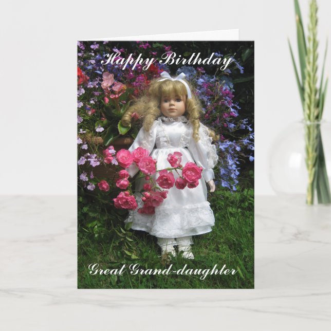 Happy Birthday Great grand-daughter Card (Front)