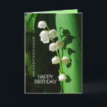 Happy Birthday Great Granddaughter Lily of the Val Card<br><div class="desc">Lily of the Valley is a favourite flower to celebrate birthdays,  especially in the spring. You can personalise and change the text and upload your own photographs.</div>