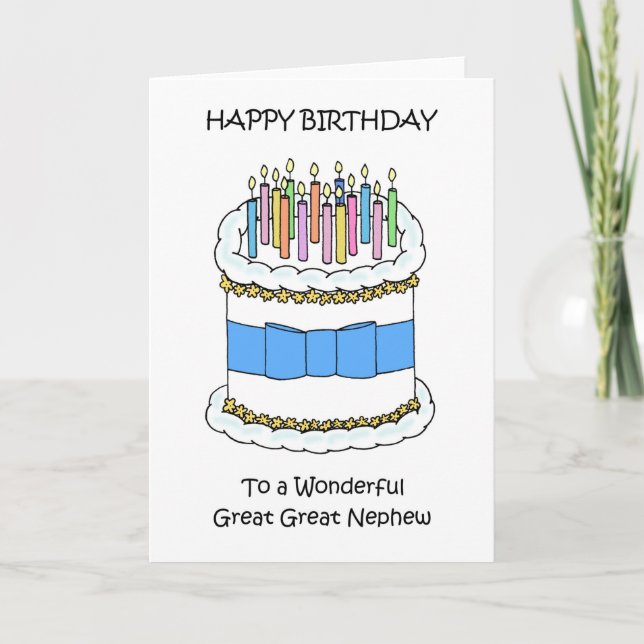 Happy Birthday Great Great Nephew Card (Front)