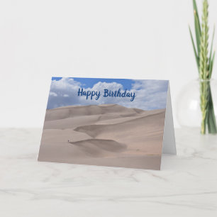 Happy Birthday, Great Sand Dunes, Colorado Card