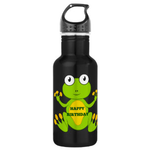 Happy Birthday Green Frog 532 Ml Water Bottle