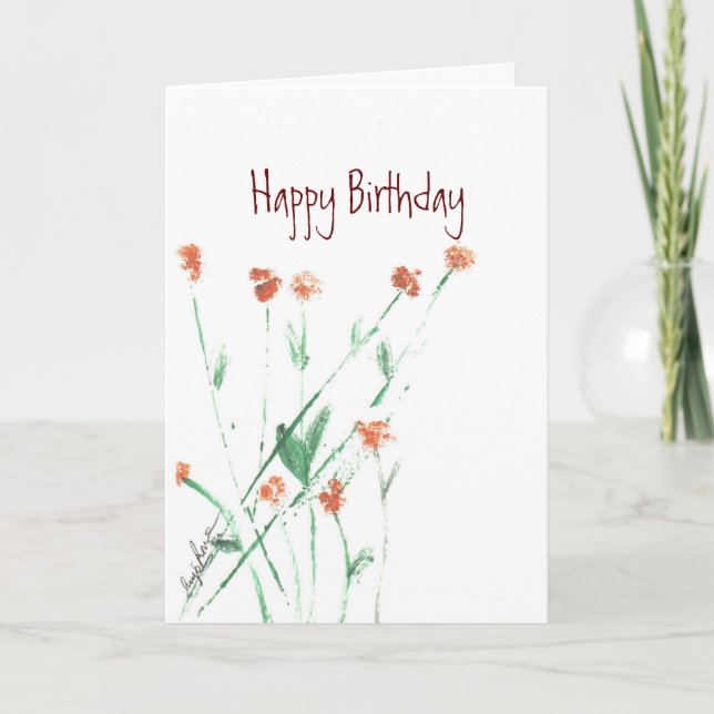 Happy Birthday Greeting Card (Front)