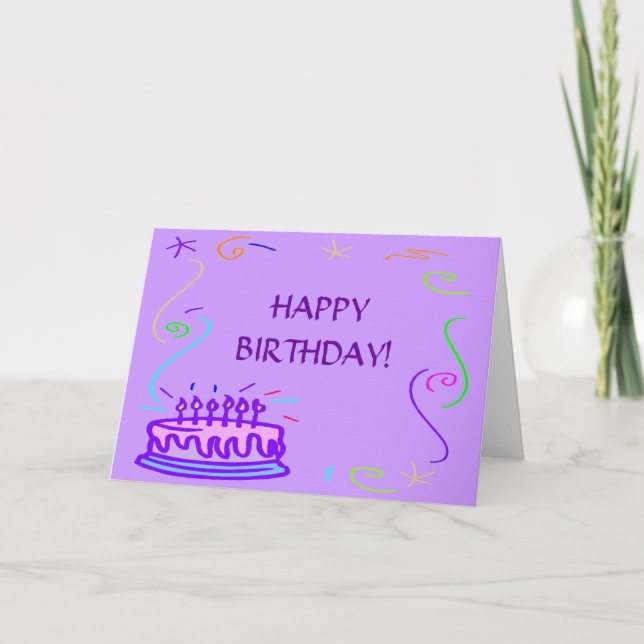 HAPPY BIRTHDAY! Greeting Card (Front)