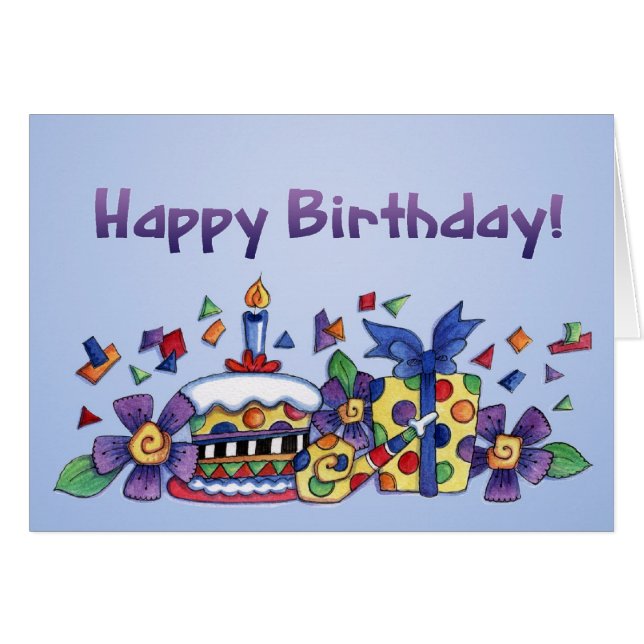 Happy Birthday - Greeting Card (Front Horizontal)