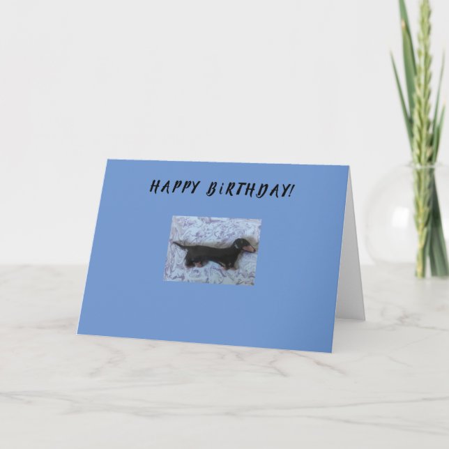 Happy Birthday Greeting Card (Front)