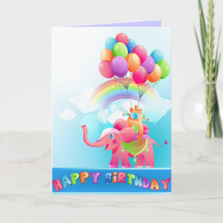 Happy birthday greeting card