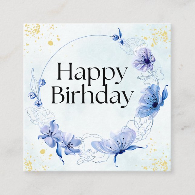 Happy Birthday Greeting Card (Front)