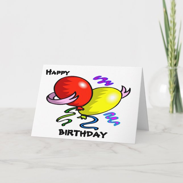 Happy Birthday Greeting Card (Front)