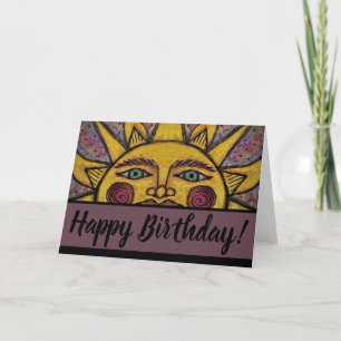Happy Birthday Greeting Card-Winter Solstice Card