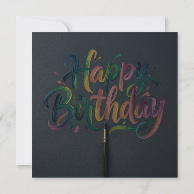 Happy Birthday Greeting Cards  (Front)