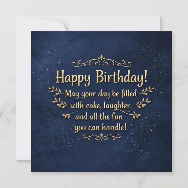 Happy Birthday Greeting Cards  (Front)