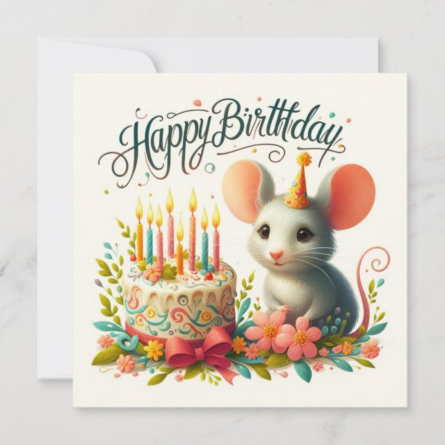 Happy Birthday Greeting Cards  (Front)
