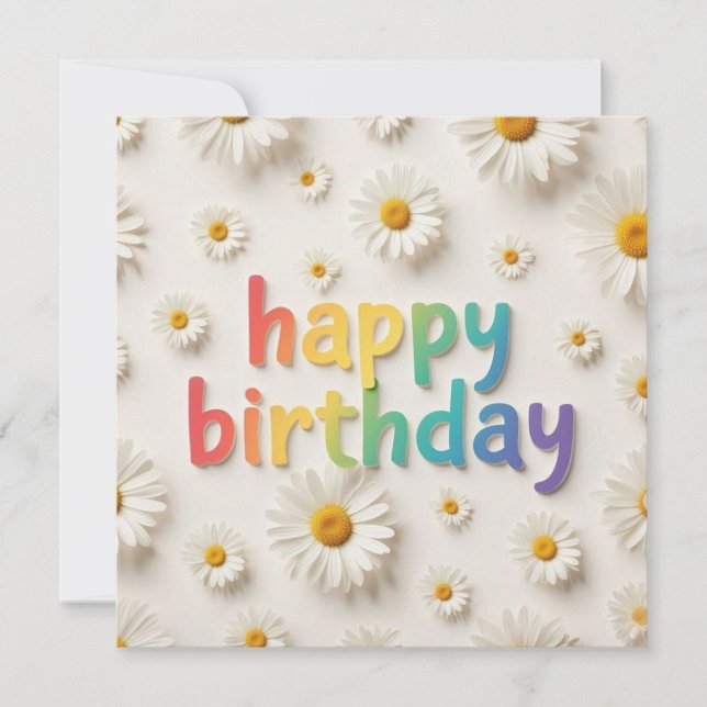 Happy Birthday Greeting Cards  (Front)