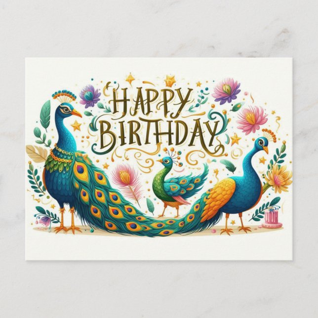 Happy Birthday Greeting Cards  (Front)