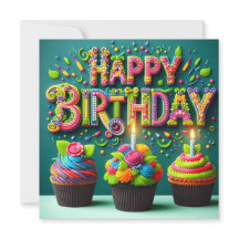 Happy Birthday greeting cards 