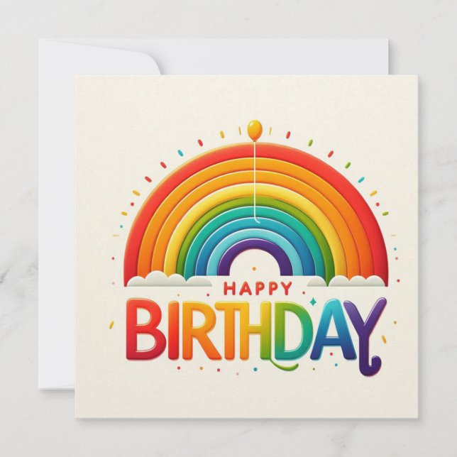 Happy Birthday Greeting Cards  (Front)