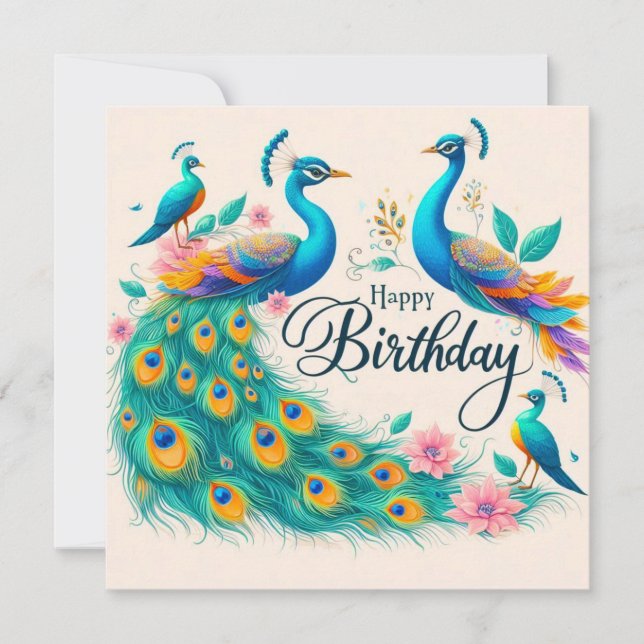 Happy Birthday Greeting Cards  (Front)
