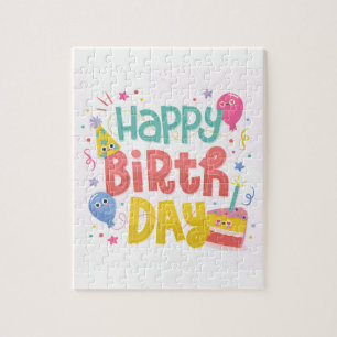 Happy Birthday Greeting Jigsaw Puzzle