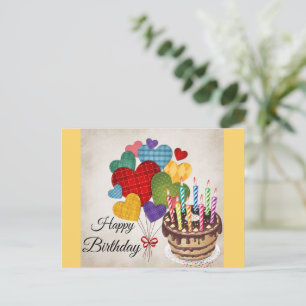 Happy Birthday Greeting Postcard