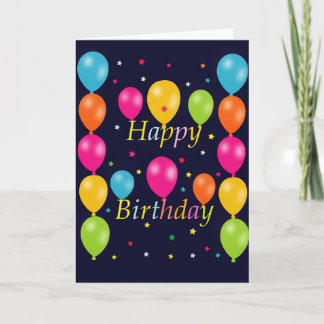 Happy Birthday Greetings Card