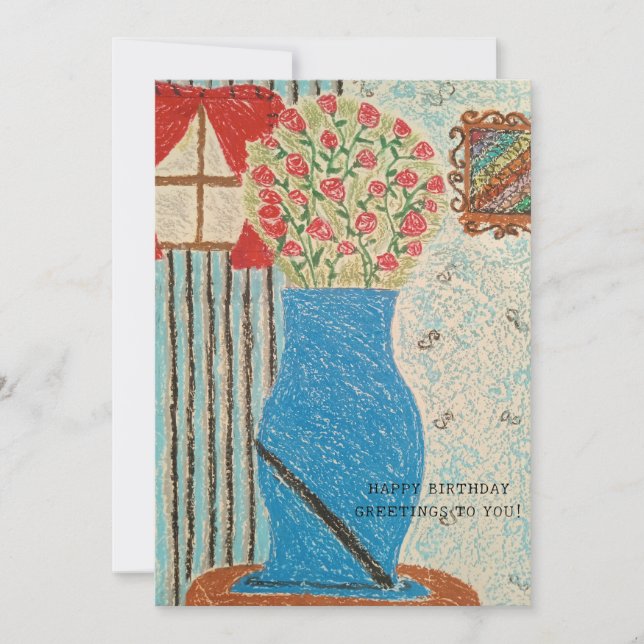 HAPPY BIRTHDAY GREETINGS TO YOU SPRING Collection  Holiday Card (Front)