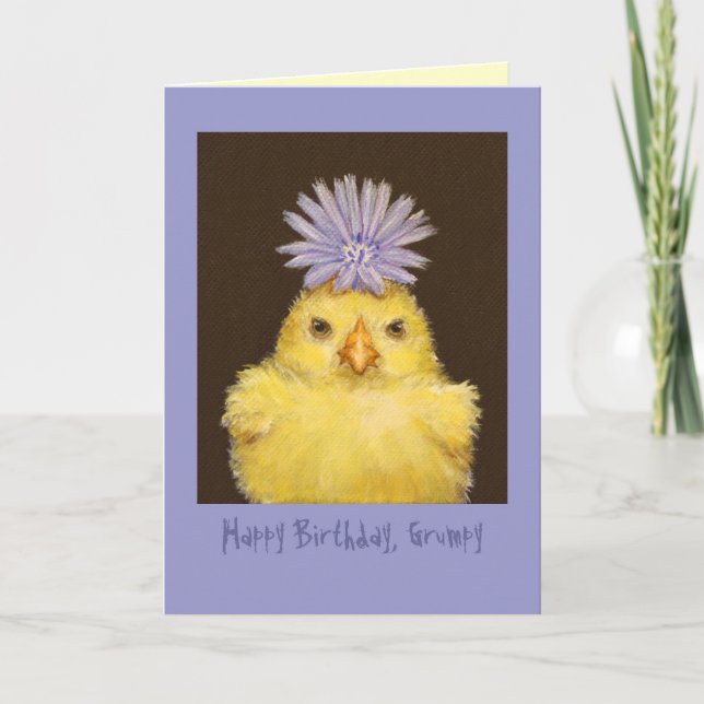 Happy Birthday Grumpy card (Front)