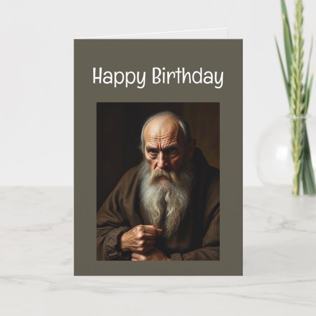 Happy Birthday Grumpy Old Man Card (Front)
