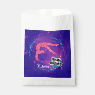 Happy Birthday Gymnastics Galaxy Tumbling Favour Bag