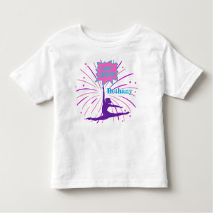 Happy Birthday Gymnastics Personalised Toddler T-Shirt