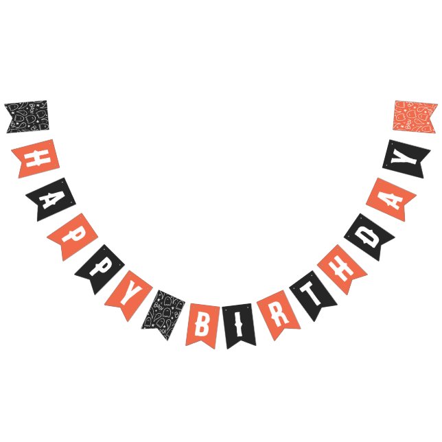 Happy Birthday Halloween Birthday Party Bunting (All)