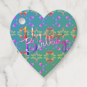 "Happy Birthday" Hand written Gift Tags