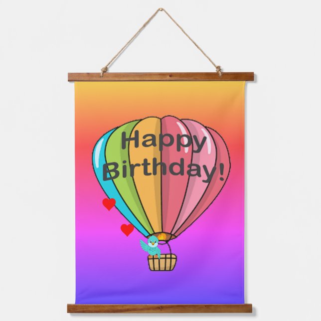 Happy Birthday! Hanging Tapestry (Front)