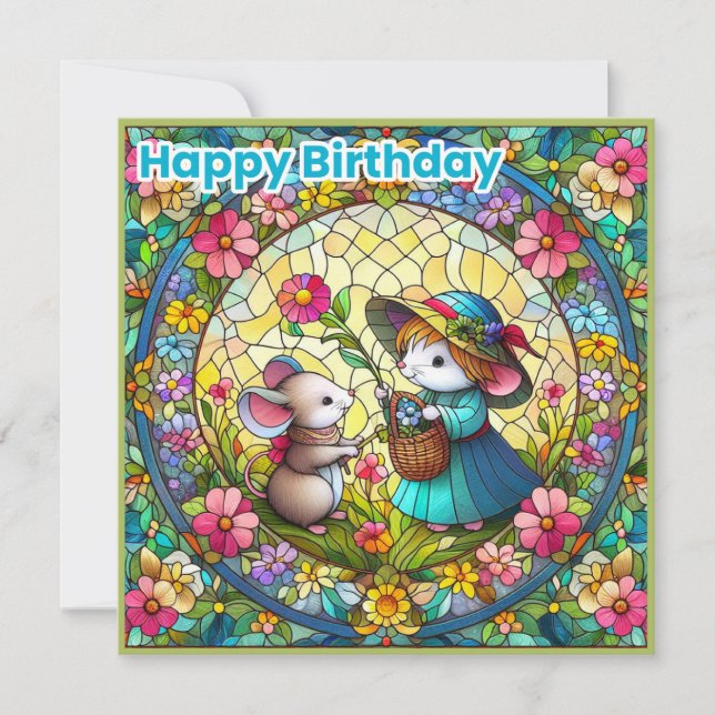 HAPPY BIRTHDAY ~ Happy Birthday ~ Mice ~ (Front)