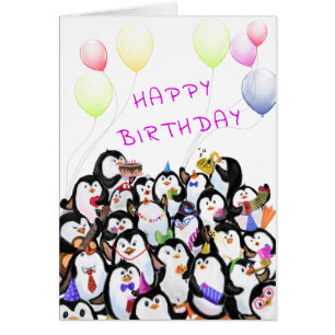 Happy Birthday - Happy Penguins Party Celebration