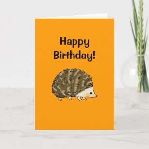 Happy birthday! (hedgehog) card