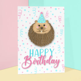 Happy Birthday Hedgie Card