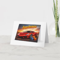 Happy Birthday High-Performance Sports Car