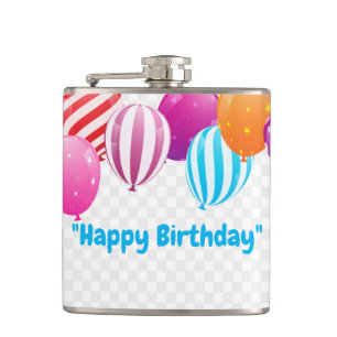 Happy Birthday Hip Flask