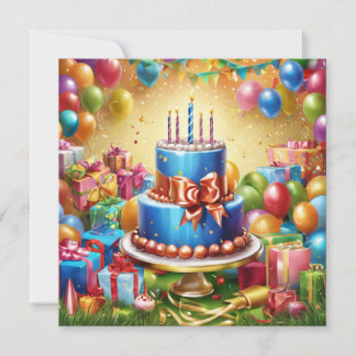 Happy Birthday Holiday Card