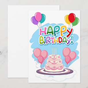 Happy Birthday Holiday Card