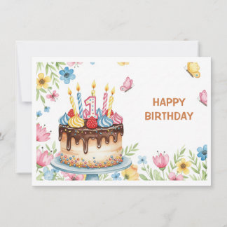 Happy Birthday Holiday Card