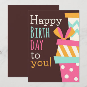 Happy Birthday Holiday Card