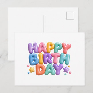 Happy Birthday Holiday Postcard